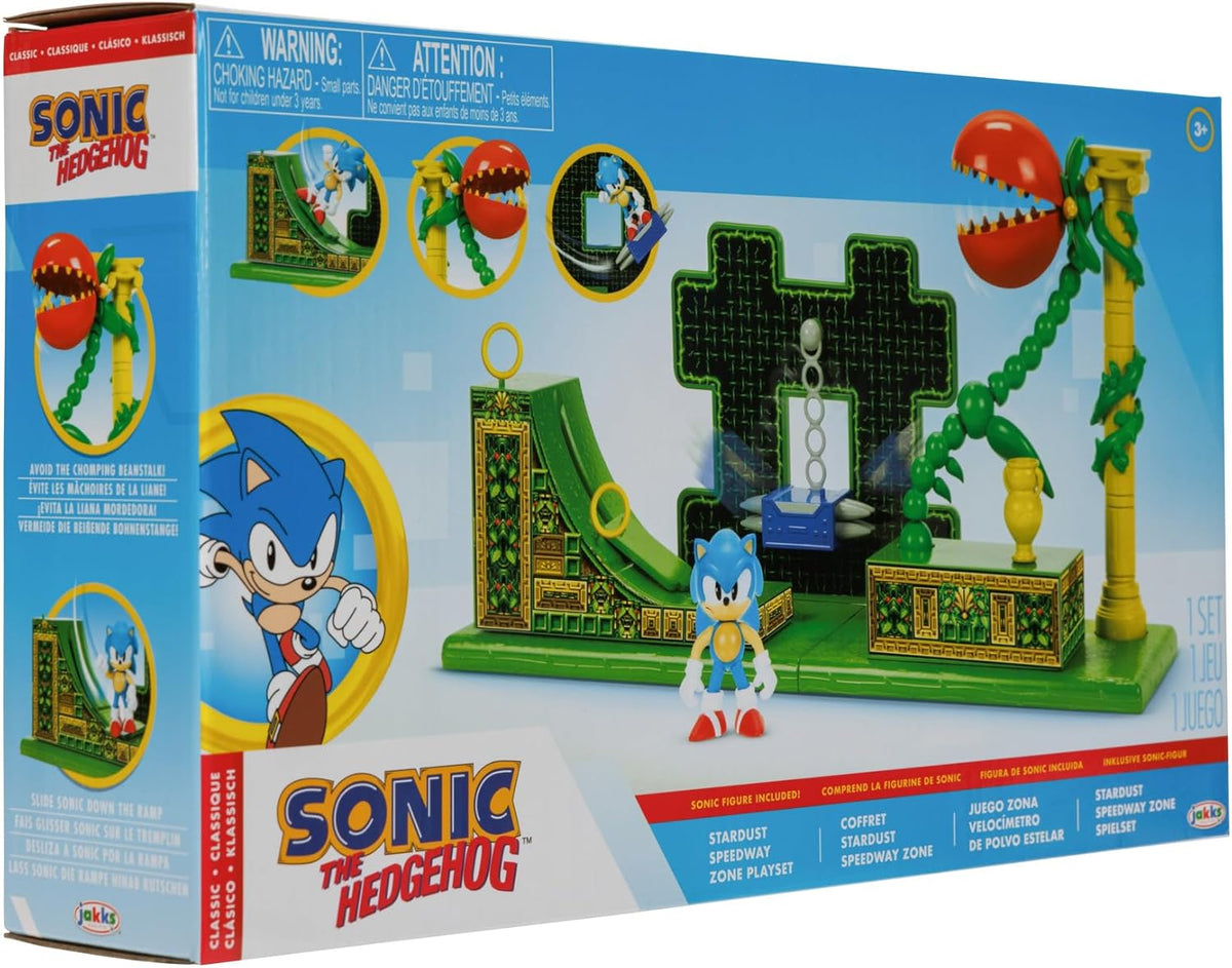 Sonic the Hedgehog Stardust Speedway Zone Playset with Interactive Features