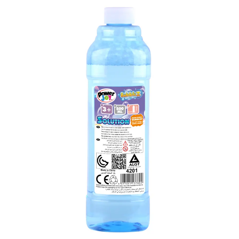 Power Joy Bubble Solution Bottle 500ml