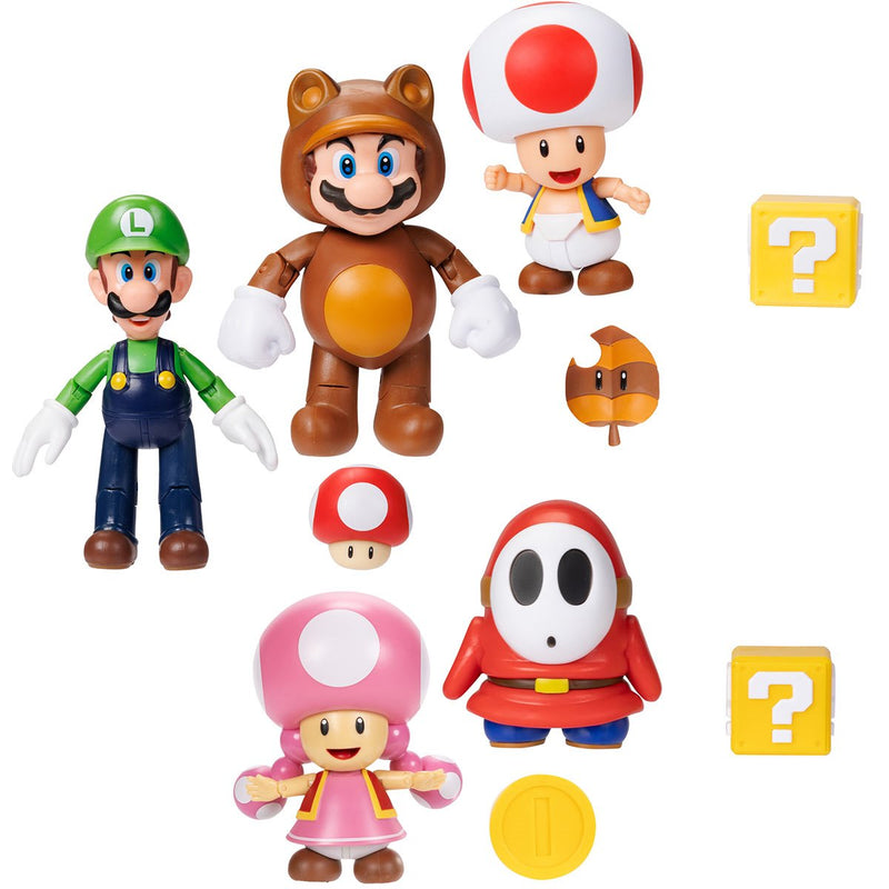 Super Mario Figure 4cm Wave 43 Assortment Collectible Action Figure Set