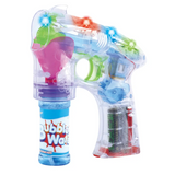 Power Joy Bubble Gun with Lights Battery Operated