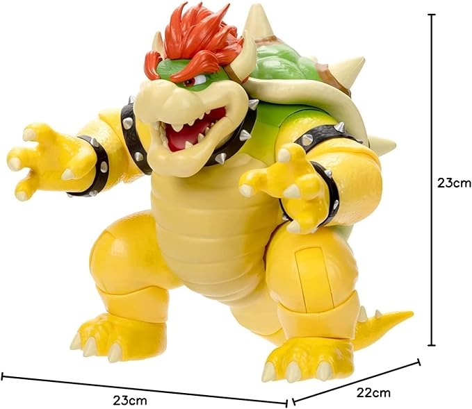 Super Mario Movie 18cm Fire Breathing Bowser Action Figure Collectible Toy Set