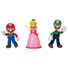 Super Mario Mushroom Kingdom 3-pieces 10cm Character Figures for Kids & Collectors