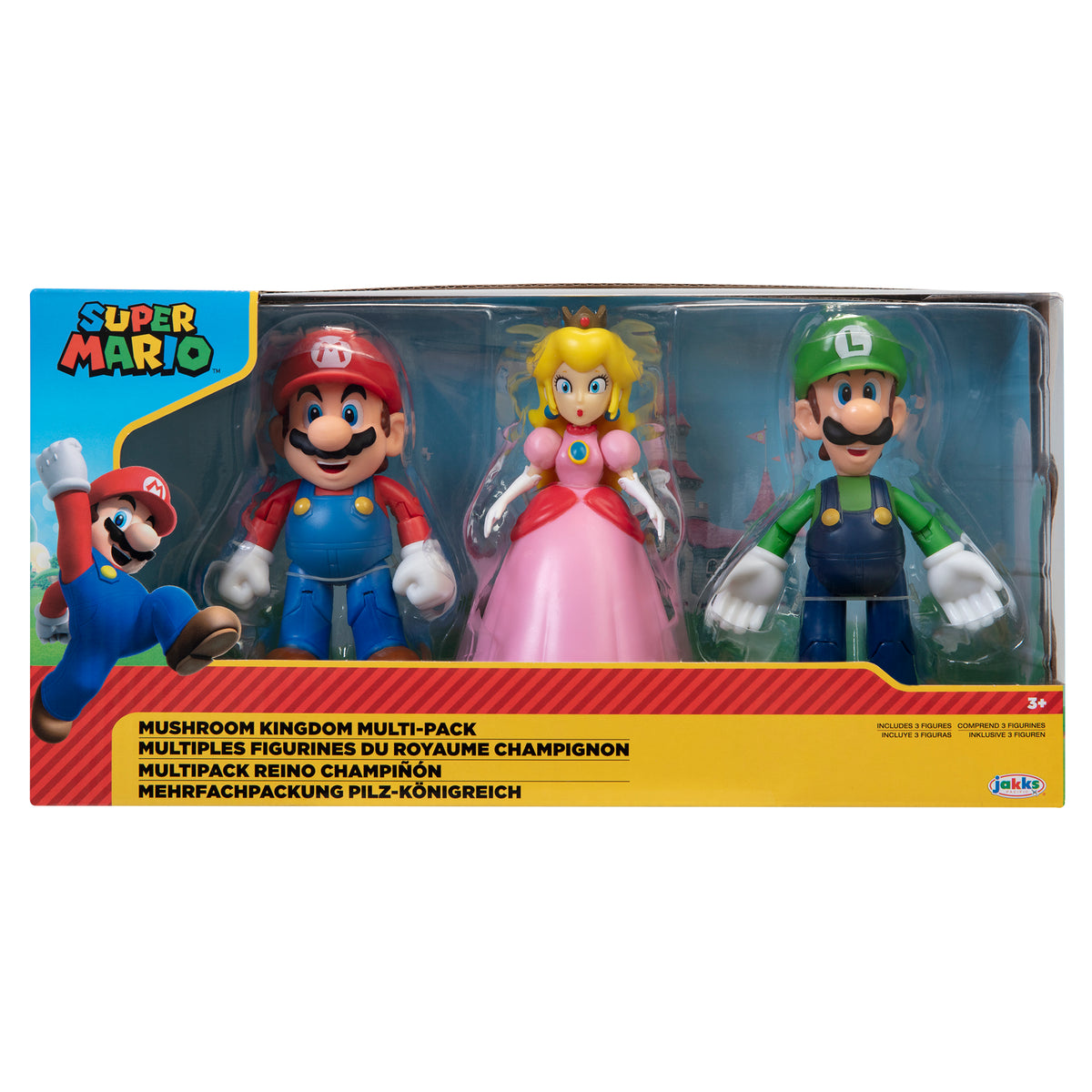 Super Mario Mushroom Kingdom 3-pieces 10cm Character Figures for Kids & Collectors