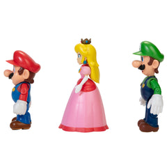 Super Mario Mushroom Kingdom 3-pieces 10cm Character Figures for Kids & Collectors