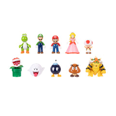 Super Mario Friends and Foes Action Figures Collectible 10-pieces 2.5 Inch Nintendo Characters