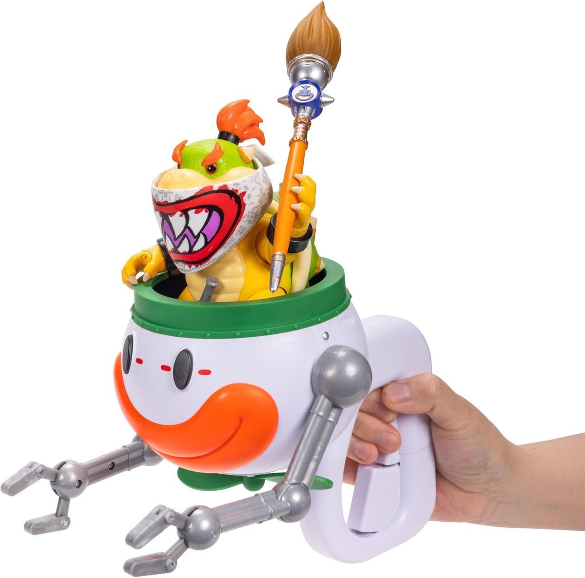 Super Mario Movie 2 Bowser Jr Figure with Car Vehicle Playset Collectible Toy Set