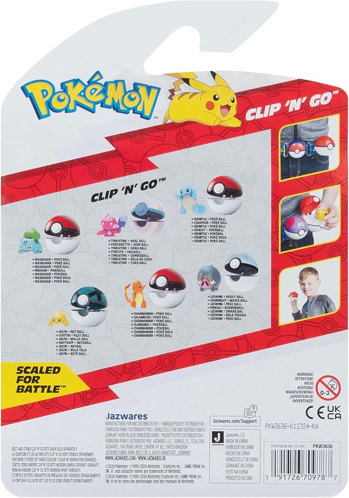 Pokemon Clip N Go Assortment Action Figures 1-piece