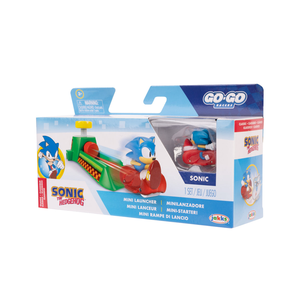 Sonic Gogo Racers Mini Launchers Wave 2 Assortment Collectible Toy Car Launcher Set