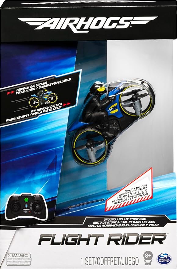 Air Hogs Remote Control Flight Rider Stunt Motorcycle Toys for Kids