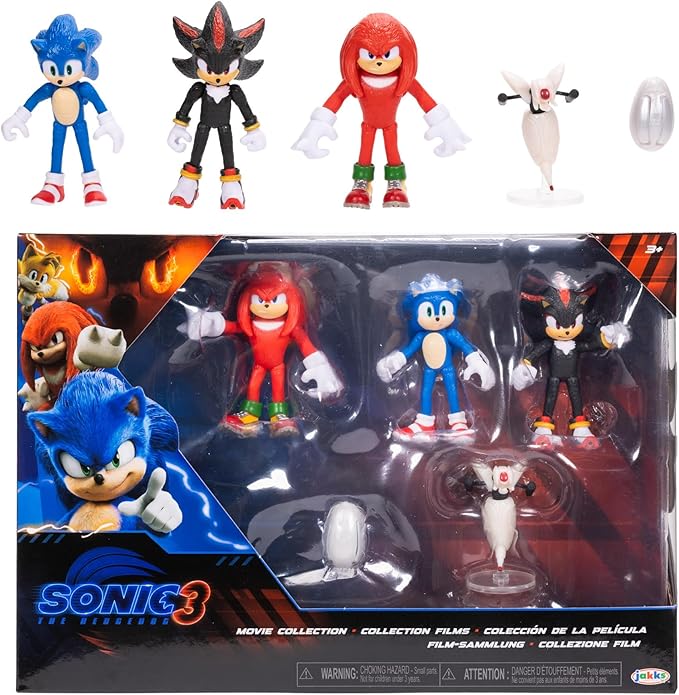Sonic the Hedgehog 3 Movie 2 5 Inch Figure Multi 4 Pack Wave 1