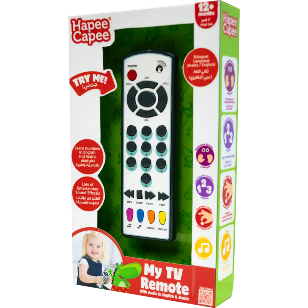 Hapee Capee My TV Controller English Arabic Battery Operated