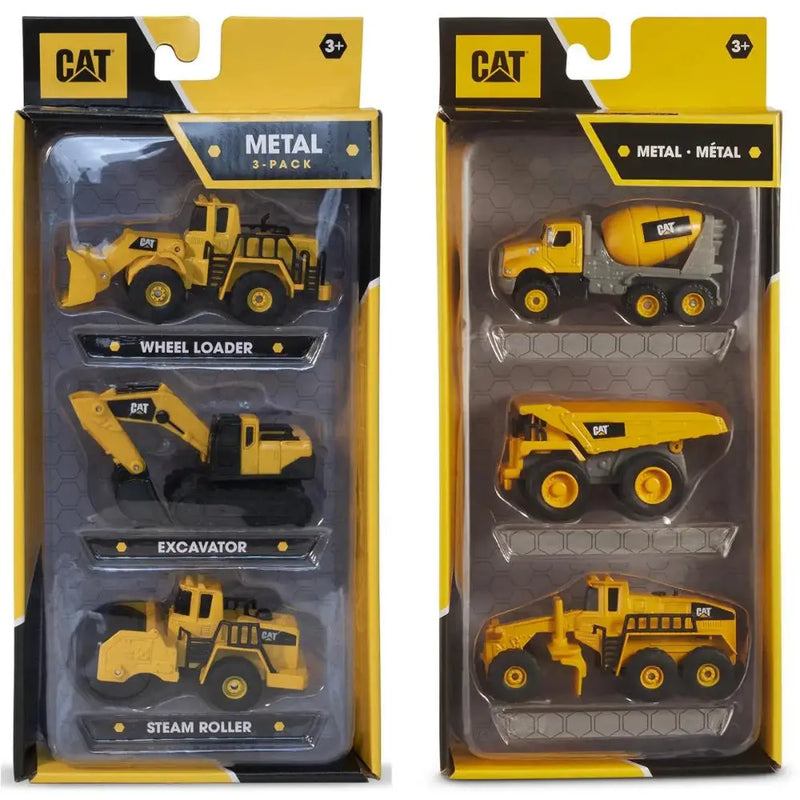 Cat Diecast Metal 4 Inch 3pack 2 Assortment