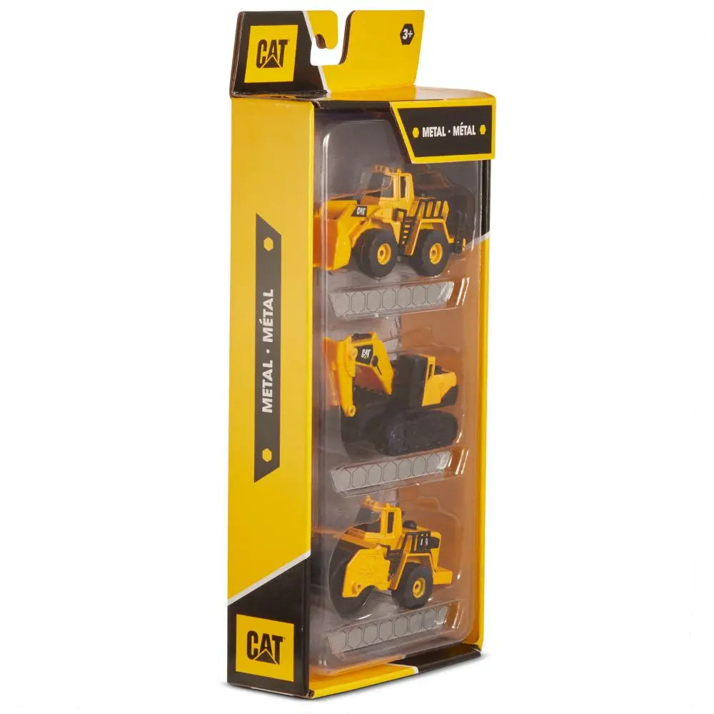 Cat Diecast Metal 4 Inch 3pack 2 Assortment