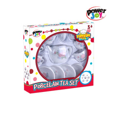 Power Joy Yumyum Porcelain Tea Set for Kids Role Play