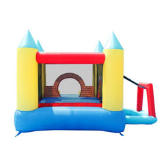 Happy Hop 4-in-1 Play Centre Jumping Castle with Slide Ball Pit and Basketball Hoop for Kids