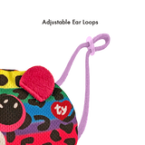 TY Beanie Boo Mask Leopard Dotty Multicolor Plush Face Mask Toy