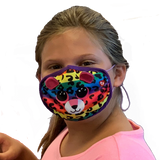 TY Beanie Boo Mask Leopard Dotty Multicolor Plush Face Mask Toy