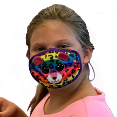 TY Beanie Boo Mask Leopard Dotty Multicolor Plush Face Mask Toy