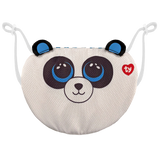 TY Beanie Boo Mask Panda Bamboo White and Black Plush Face Mask Toy