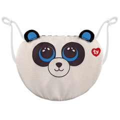 TY Beanie Boo Mask Panda Bamboo White and Black Plush Face Mask Toy