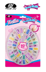 Power Joy GlamGlam Nails 60-Piece Nail Art Set for Kids