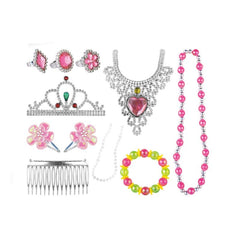 Power Joy Glam Glam Princess Jewelry Gift Box Dress-Up Accessories Role Play Set Gift for Kids