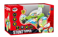 Power Joy RC Stunt Tipper Car Flipping Remote Control Toy Car Assorted Colors  with Lights - Sold per piece
