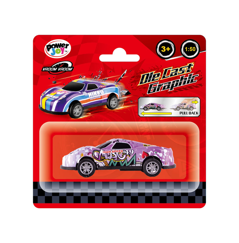 Power Joy Vroom Vroom Dc Graphic Car 1 50 Assortments