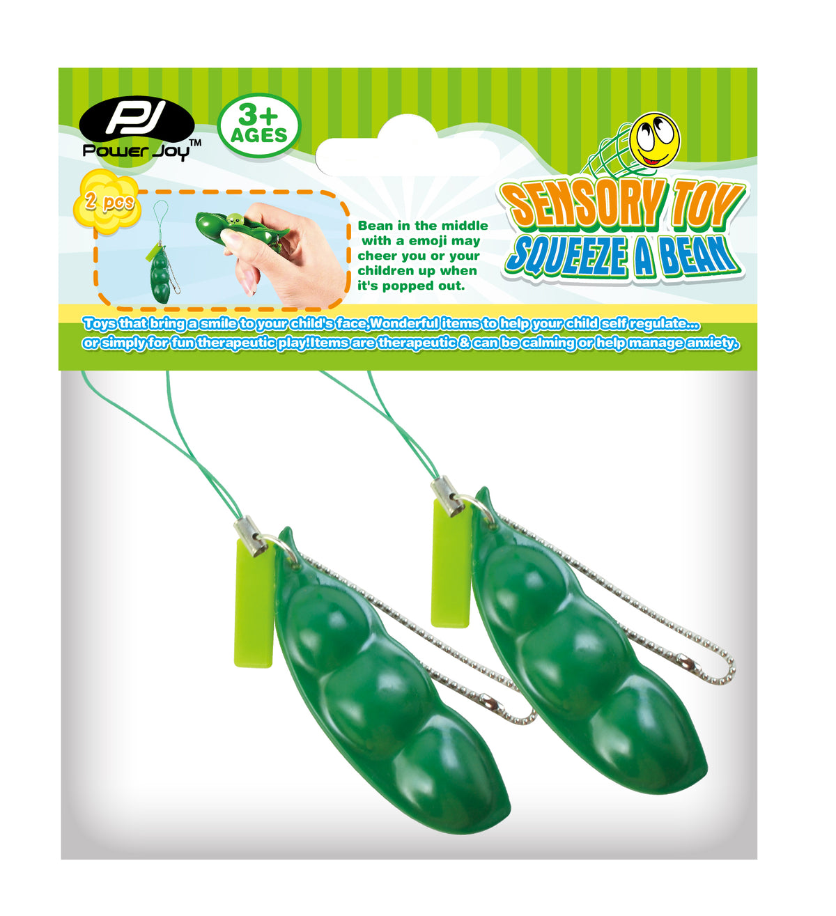 Power Joy Fidget Toy Squzeeze A Bean 2pcs