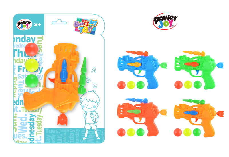 Power Joy Everyday Ping Pong Ball Gun Play Set  Assorted Colours - Sold per piece