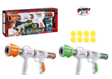 Power Joy Shooterz X Blaster 7 Air Pump Foam Ball Blaster with 8 Eva Balls for Kids