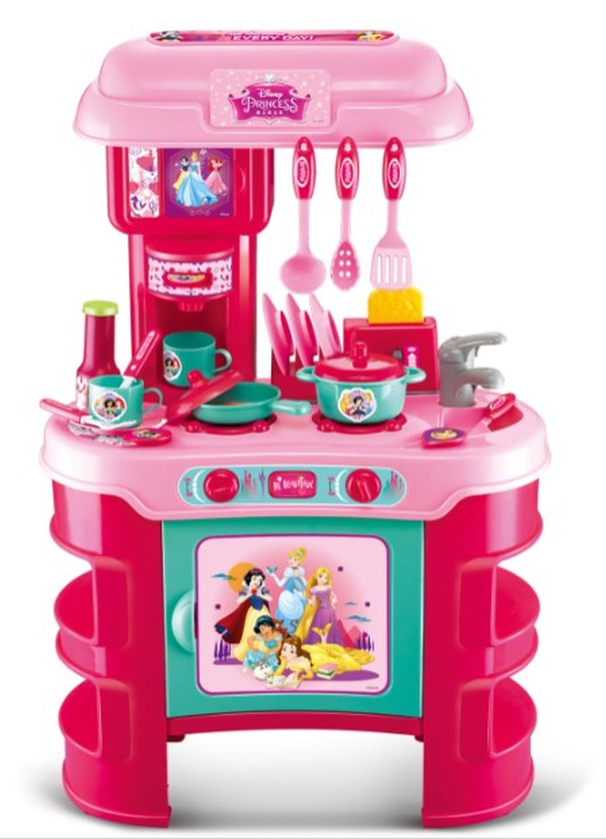 Disney Princess My Kitchen Playset with Light and Sound Cooking Set for Kids Pretend Play Kitchen Accessories