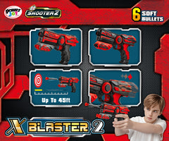 Power Joy X-Blaster 2 Foam Dart Blaster Long Range with Enhanced Accuracy Toy Blaster for Kids