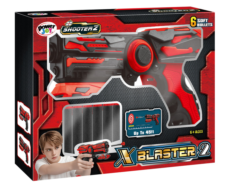 Power Joy X Blaster 2 Foam Dart Blaster Long Range Toy Blaster with Enhanced Accuracy for Kids