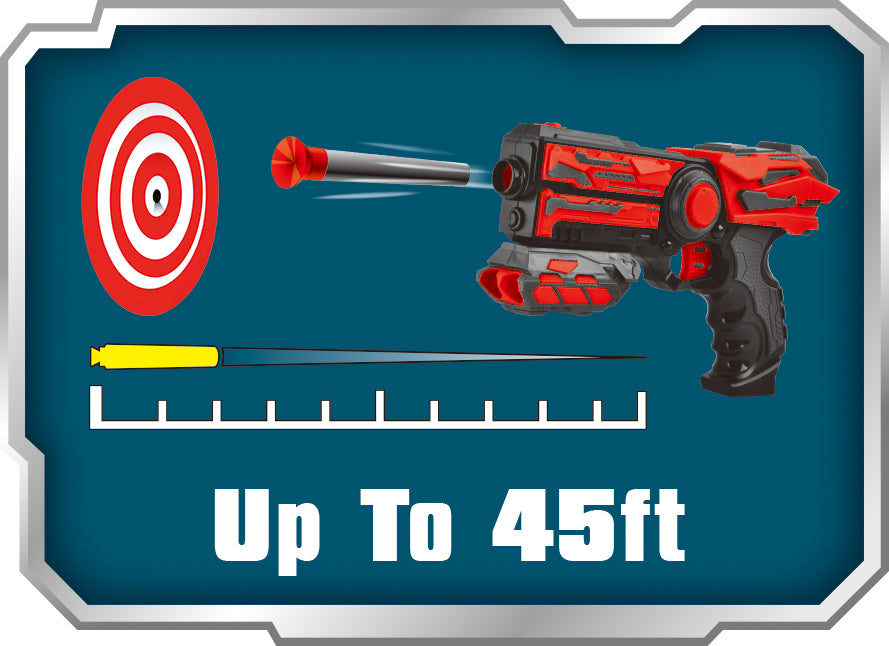 Power Joy X Blaster 2 Foam Dart Blaster Long Range Toy Blaster with Enhanced Accuracy for Kids