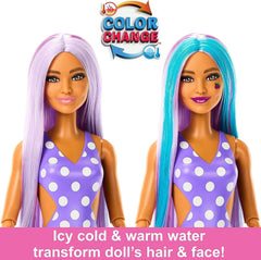 Barbie Pop Reveal Fruit Series Doll with Juicy Fruit Grape Themed Surprises for Kids