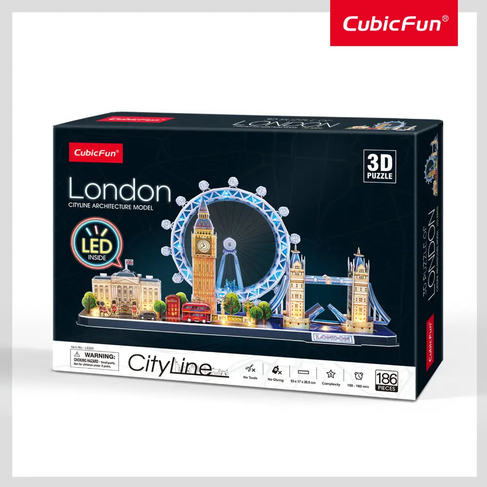 لغز CubicFun ثلاثي الأبعاد أفق مدينة لندن – ١٨٦ قطعة