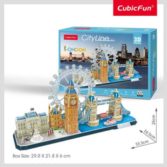 لغز CubicFun ثلاثي الأبعاد أفق مدينة لندن – ١٠٧ قطعة