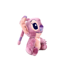 مجموعة دمى ديزني القماشية الأساسية Stitch & Angel بحجم 10 سم – دمى ناعمة قابلة للجمع