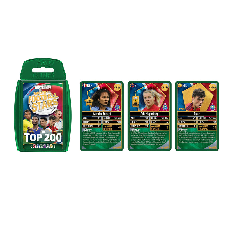 Top Trumps World Football Stars 200 Silver Edition Card Game