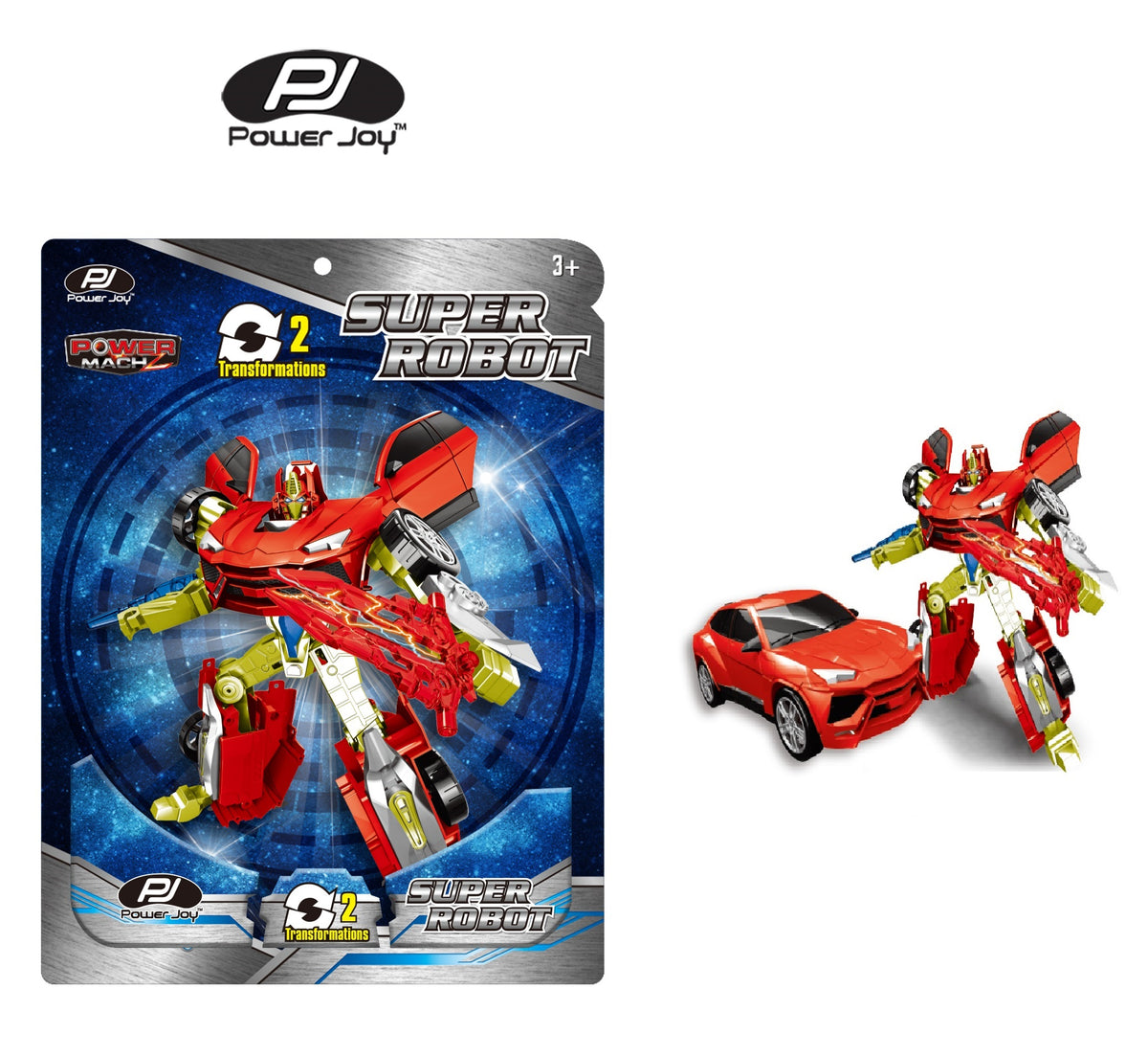 Power Joy Power Mach Super Robot Assoortment