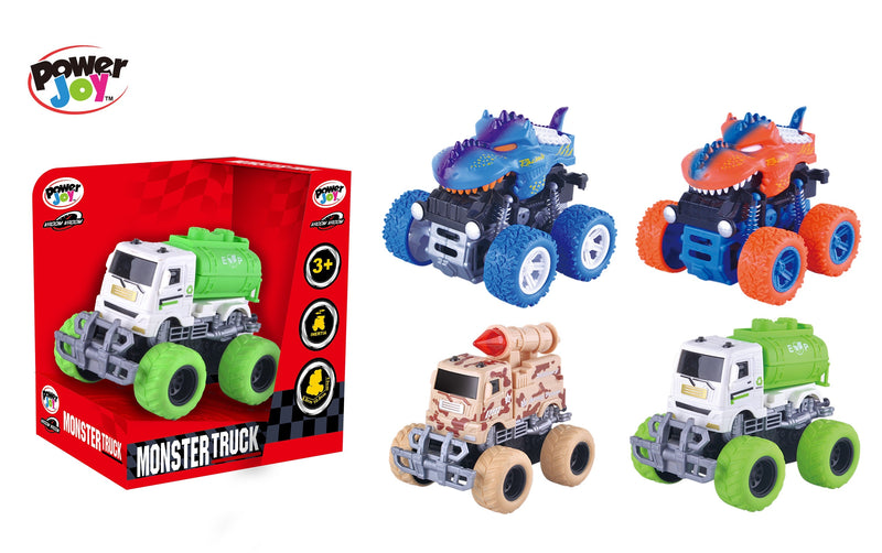 Power Joy Vroom Vroom Monster Truck Inertia Assorted Colors Sold Per Piece