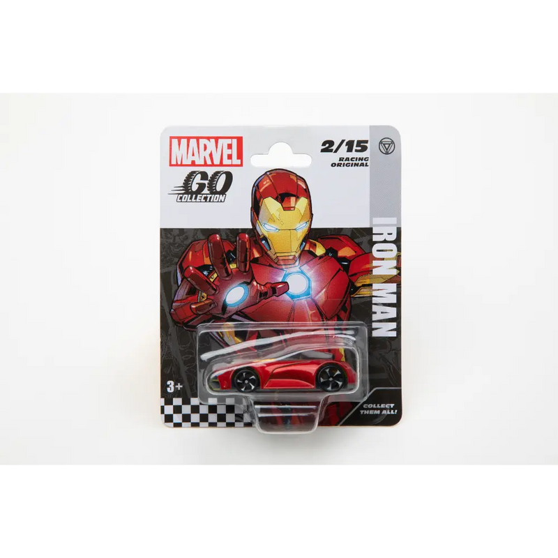 Marvel Go Racing W1 Iron Man 3 Inch Diecast Vehicle Marvel Collectible Superhero Racing Car