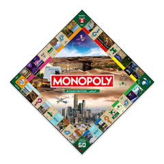 Monopoly Riyadh Edition Board Game Saudi Arabia City Version Family Strategy Game for Kids and Adults