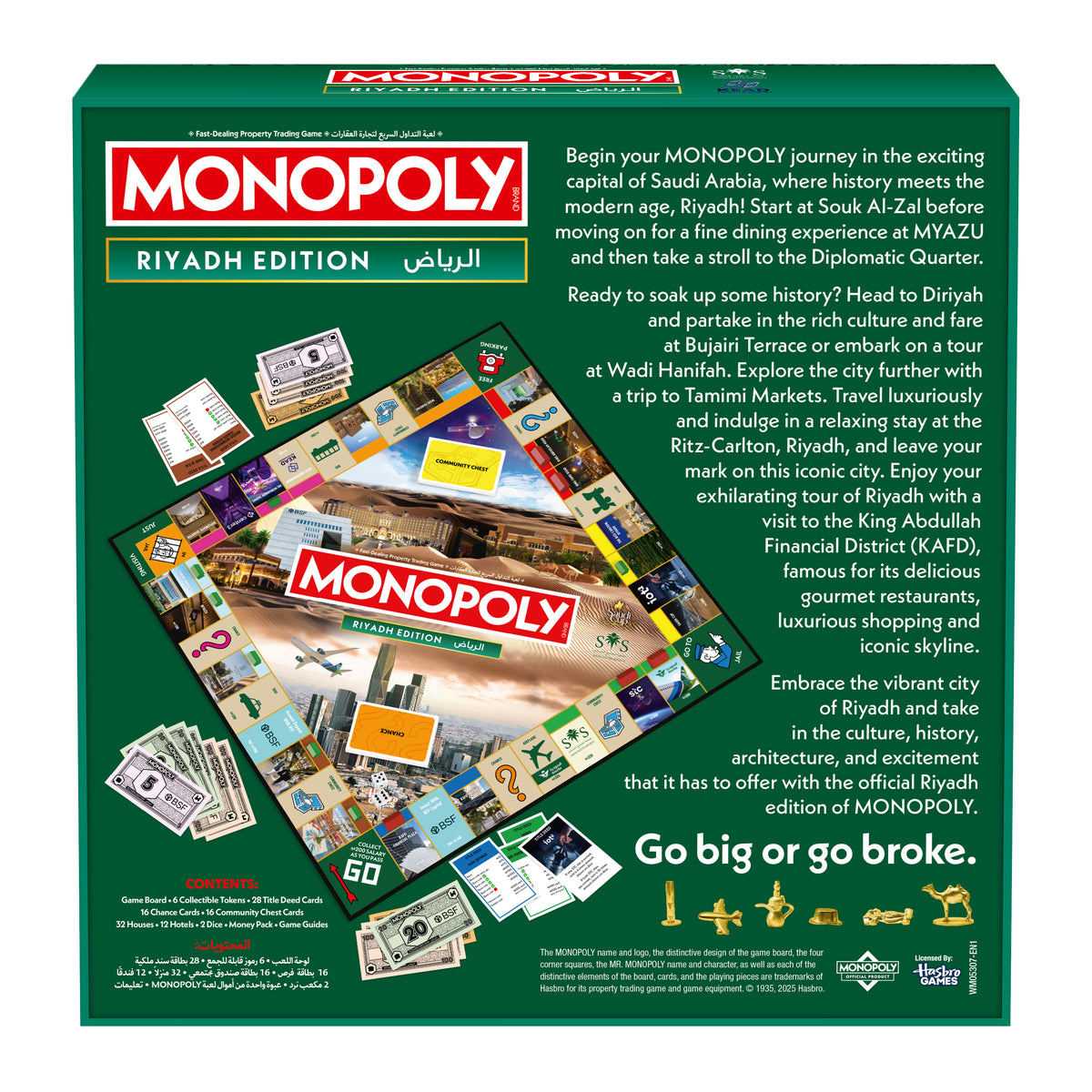 Monopoly Riyadh Edition Board Game Saudi Arabia City Version Family Game