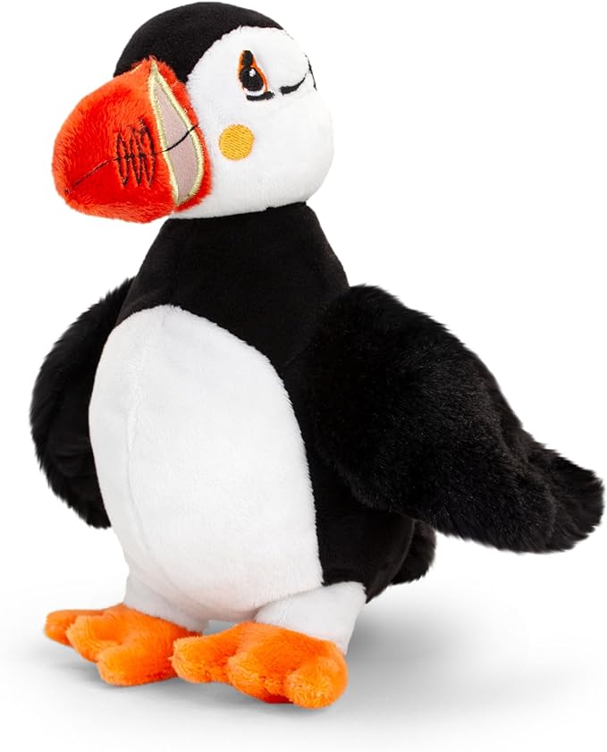 Keeleco Puffin Soft Toy 20cm -  Plush Bird Animal Toy