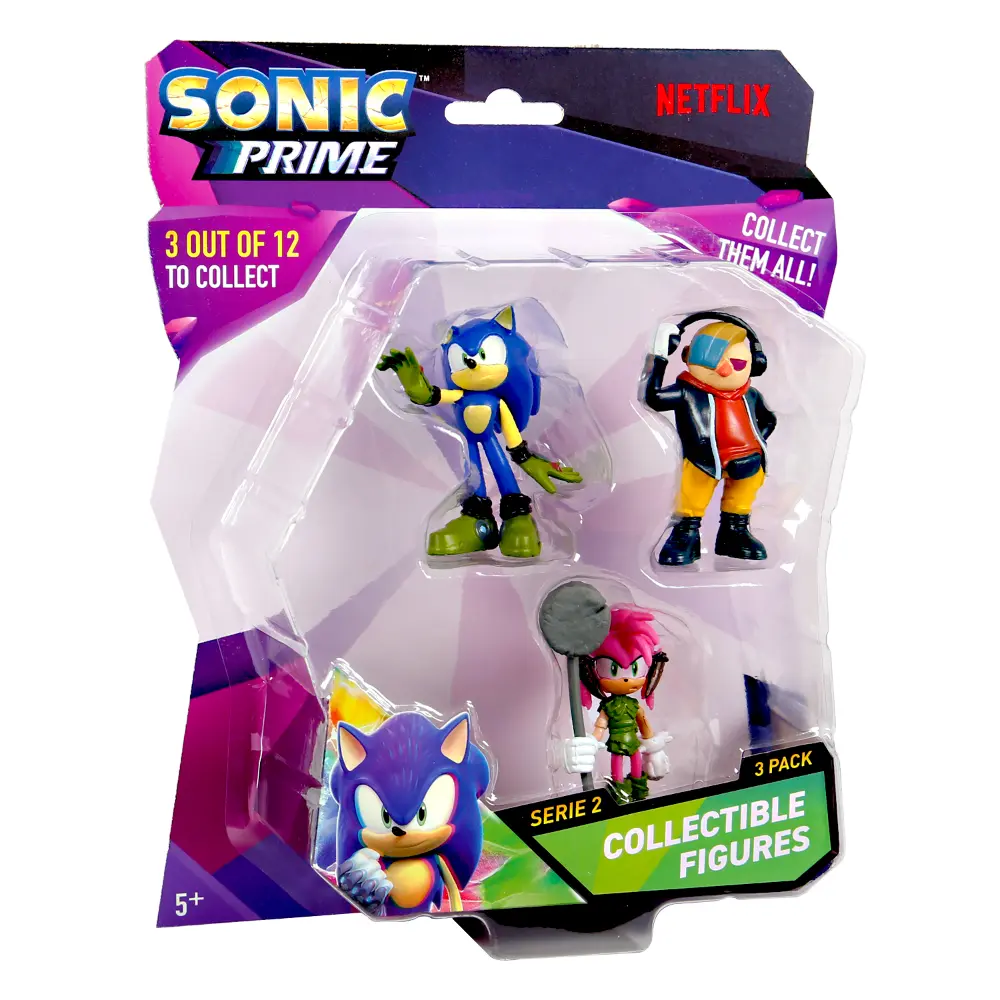 Sonic Figure Blister 3-in-1 Pack - Sold per piece