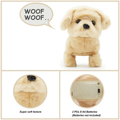 Pugs At Play Walking Goldie 6.5  Inch Battery Operated