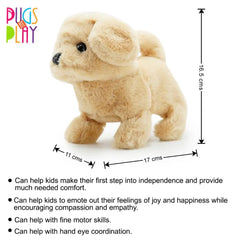 Pugs At Play Walking Goldie 6.5  Inch Battery Operated