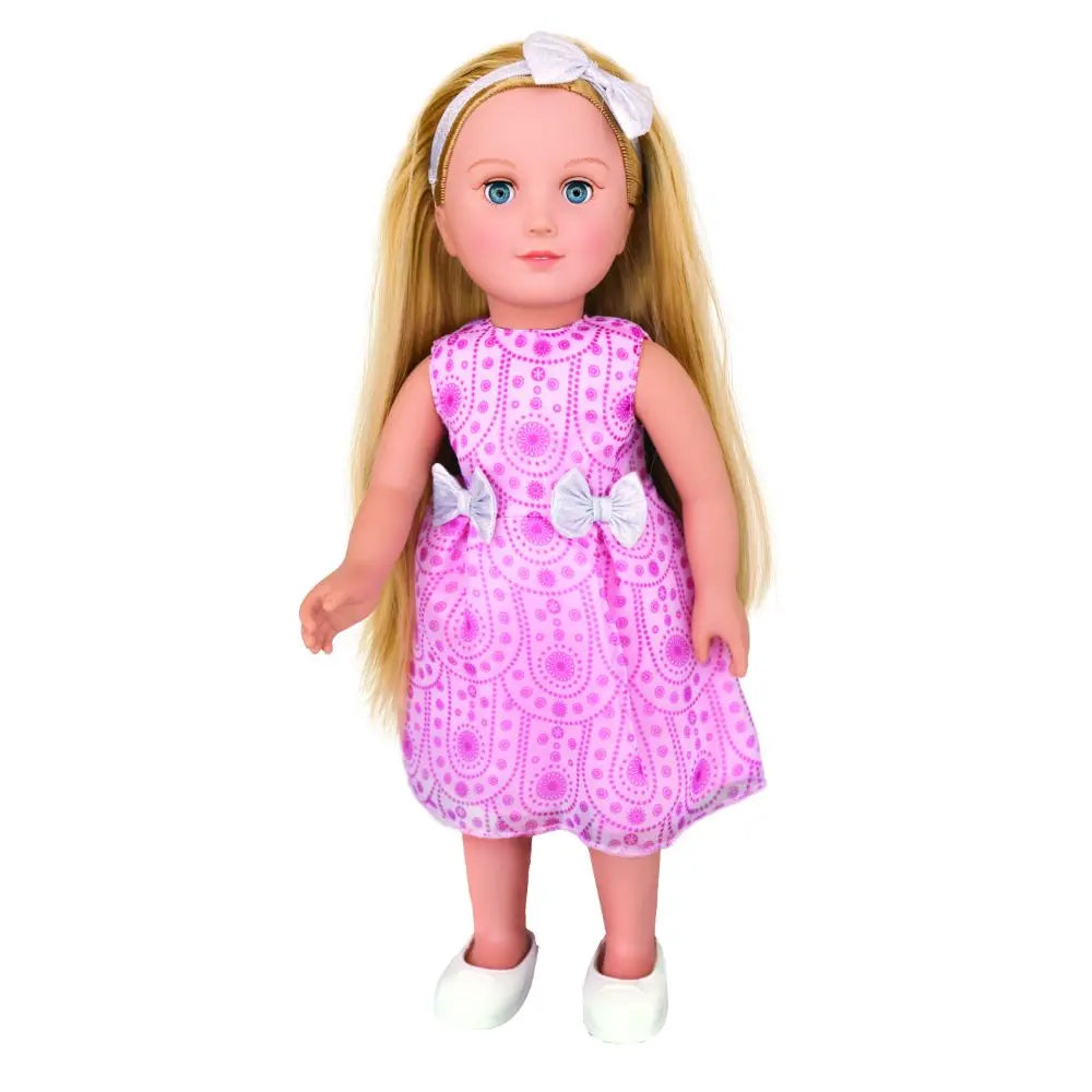 Hayati Girl  Doll Sandy Long Hair Holiday Dress 18-Inches